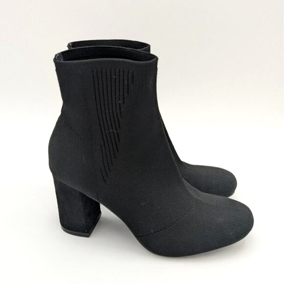 Mia Pamina Women’s Fashion Knit Heeled Pull-on Bootie Black size US7 - Picture 2 of 9